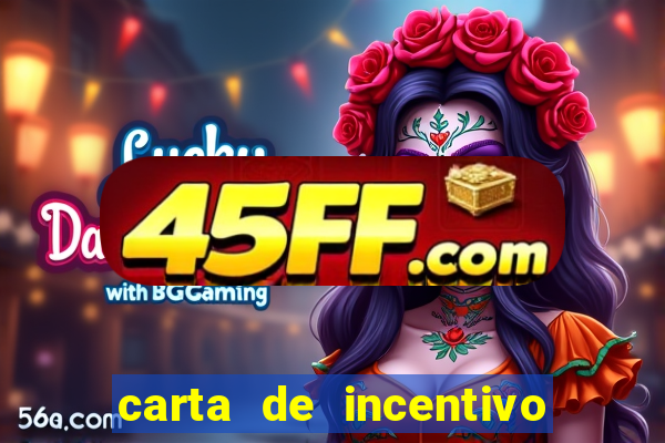 carta de incentivo para alunos